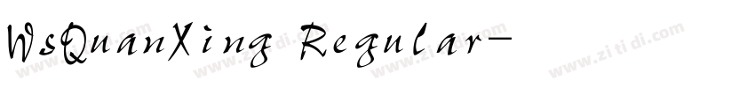 WsQuanXing Regular字体转换